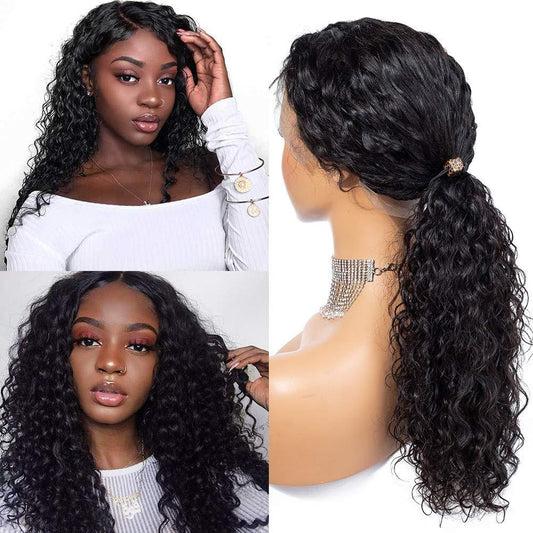 European And American Wig Female Front Lace Chemical Fiber Long Curly Hair Wig Set